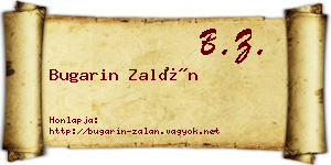 Bugarin Zalán névjegykártya